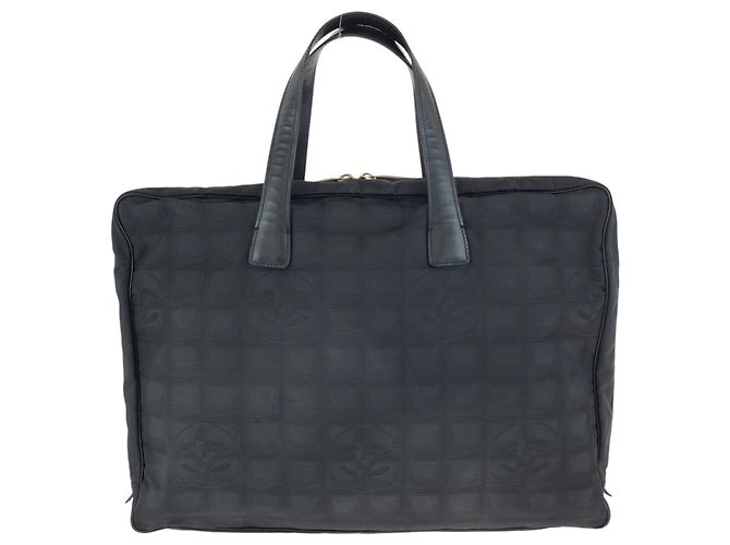 Borsa Tote Chanel New Travel Line Coco Mark Nero - vista 2