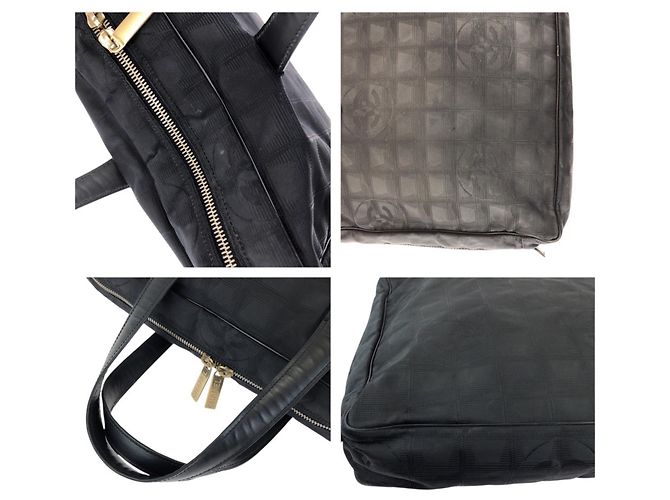 Borsa Tote Chanel New Travel Line Coco Mark Nero - vista 5