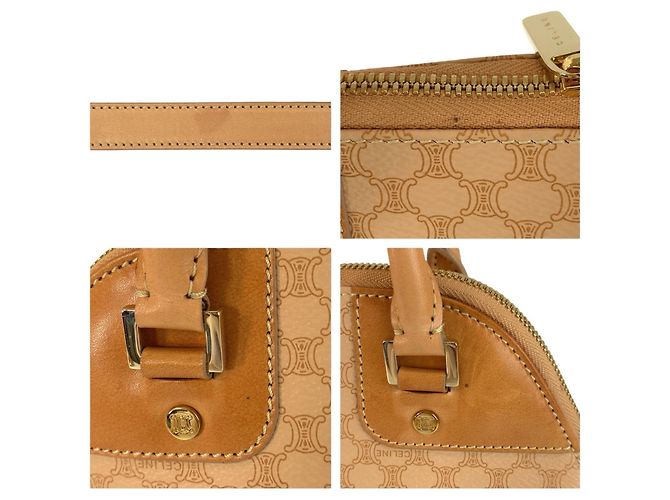 Céline CELINE Vintage Macadam Handtasche Beige Kamel - Ansicht 5