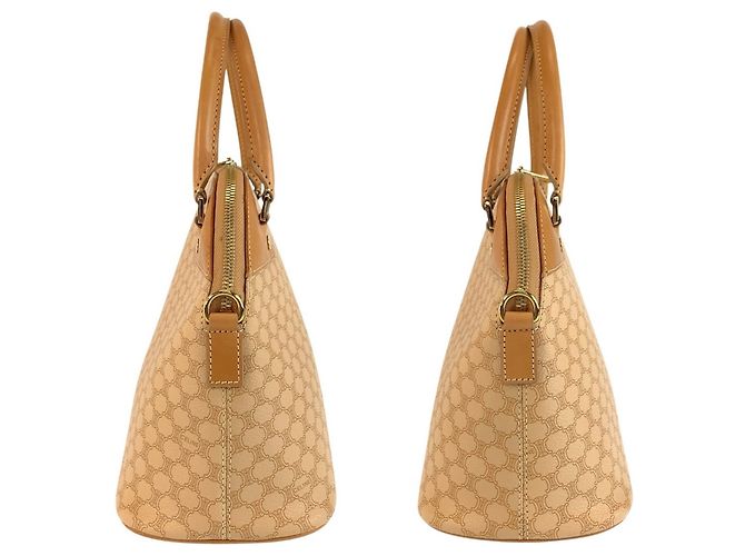 Céline CELINE Vintage Macadam Handtasche Beige Kamel - Ansicht 7
