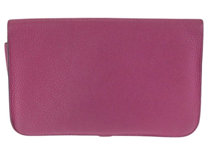 Hermès Cartera larga Dogon GM Hermes Rosa Púrpura - vista 2