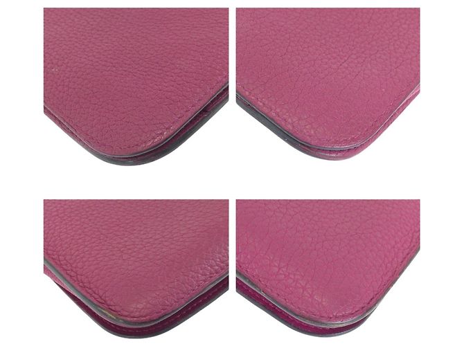 Hermès Cartera larga Dogon GM Hermes Rosa Púrpura - vista 3