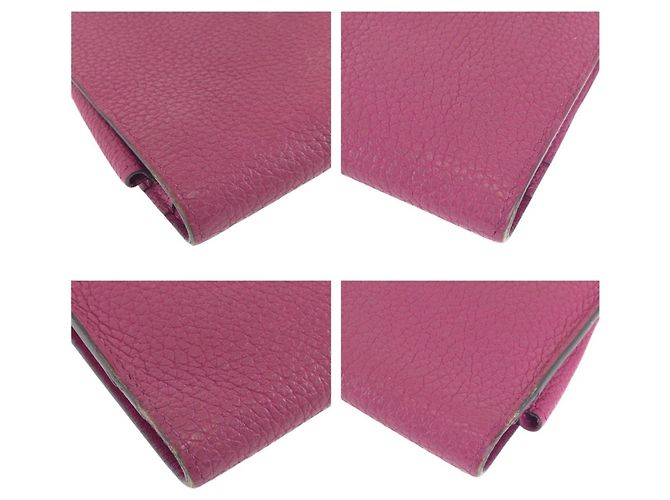 Hermès Cartera larga Dogon GM Hermes Rosa Púrpura - vista 4