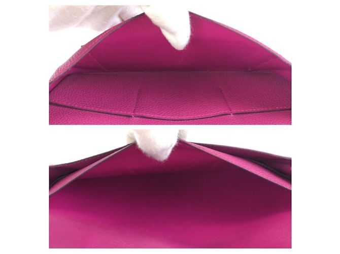 Hermès Cartera larga Dogon GM Hermes Rosa Púrpura - vista 9