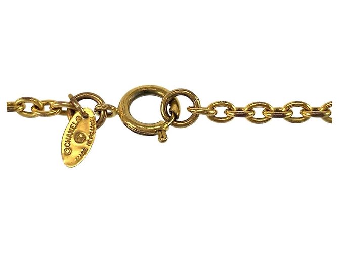 Collana Chanel Vintage Coco Mark placcata oro D'oro - vista 6