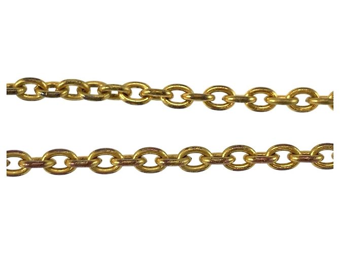 Collana Chanel Vintage Coco Mark placcata oro D'oro - vista 7