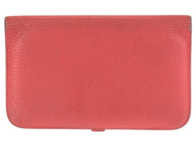 Hermès HERMES Dogon GM Long Wallet in Rouge Tomato Rot - Ansicht 2