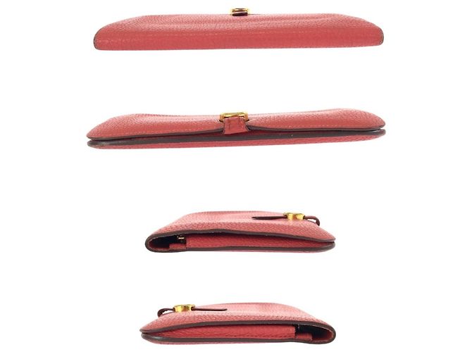 Hermès HERMES Dogon GM Long Wallet in Rouge Tomato Rot - Ansicht 8