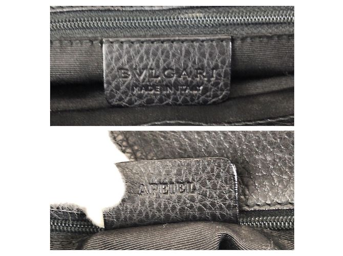 Bulgari Borsa Tote Maxi Bvlgari Logomania Letter nera Nero - vista 4