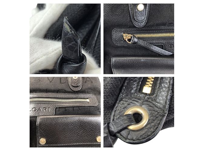 Bulgari Borsa Tote Maxi Bvlgari Logomania Letter nera Nero - vista 6