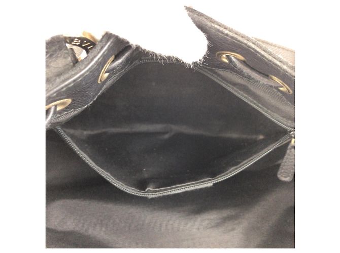 Bulgari Borsa a mano in pelle e tela nera Logomania Bvlgari Nero - vista 9