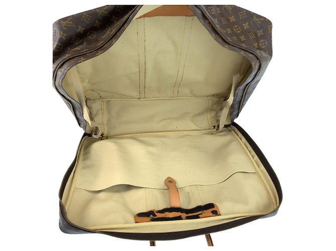 Borsa da Viaggio Boston Louis Vuitton Monogram Sirius 55 Marrone Monogramma - vista 9