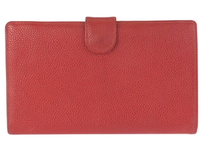 Chanel Vintage Coco Mark Red Wallet - view 2