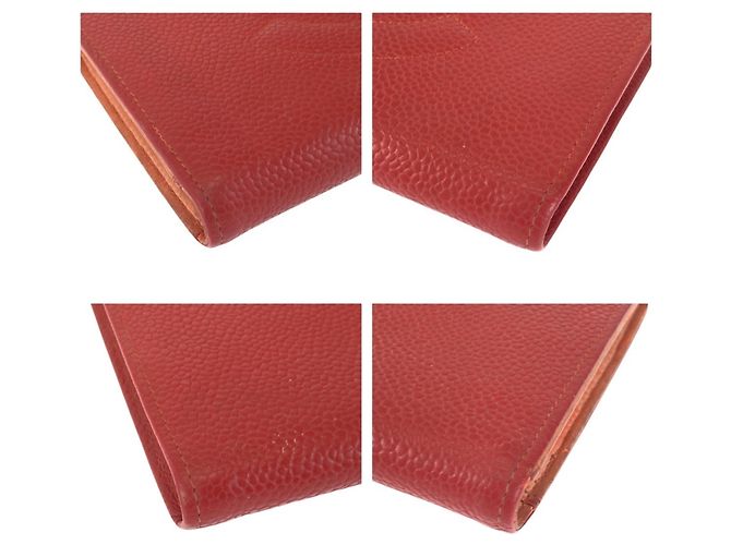Chanel Vintage Coco Mark Red Wallet - view 3