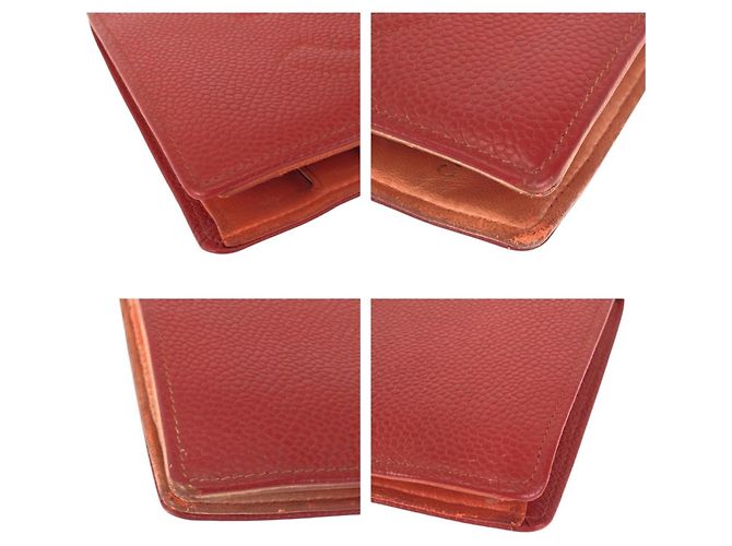 Chanel Vintage Coco Mark Red Wallet - view 4