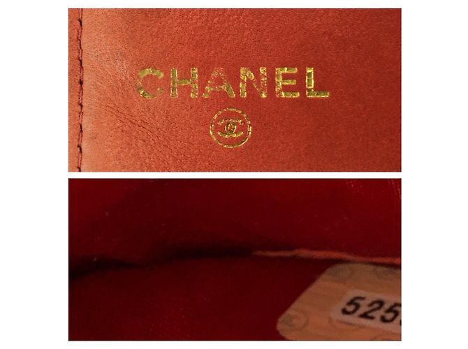 Chanel Vintage Coco Mark Red Wallet - view 5