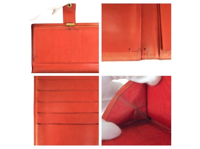 Chanel Vintage Coco Mark Red Wallet - view 7