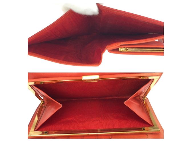 Chanel Vintage Coco Mark Red Wallet - view 9