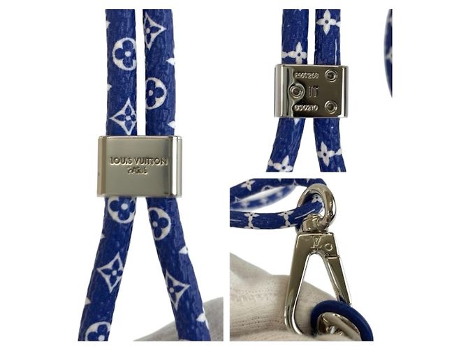 Louis Vuitton LV Circle Handyhalter Silber Blau - Ansicht 3