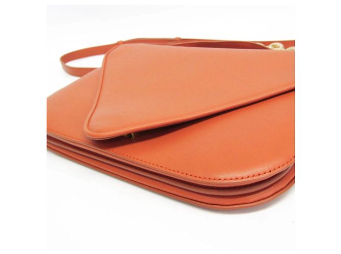 Bottega Veneta Mount Leather Small Arancione - vista 7