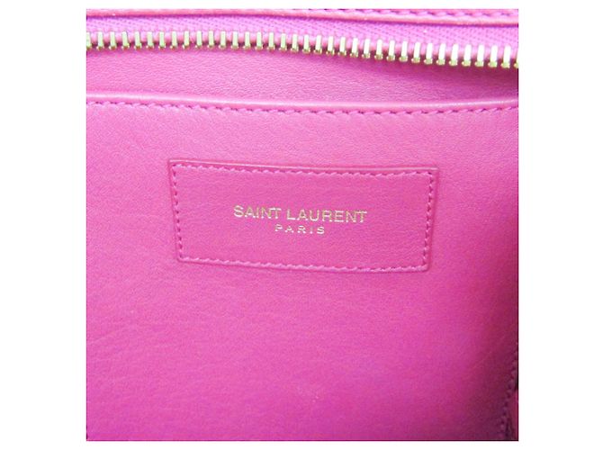 Saint Laurent Classic Y Cabas in pelle Small Rosa - vista 5