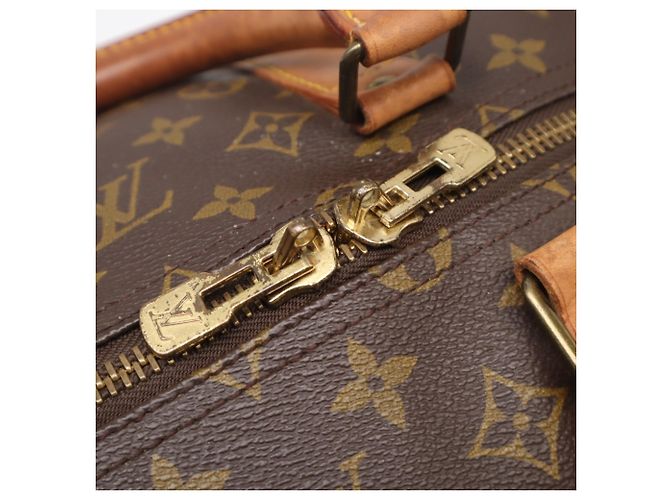Borsa Boston Louis Vuitton Monogram Keepall 55 Marrone - vista 11