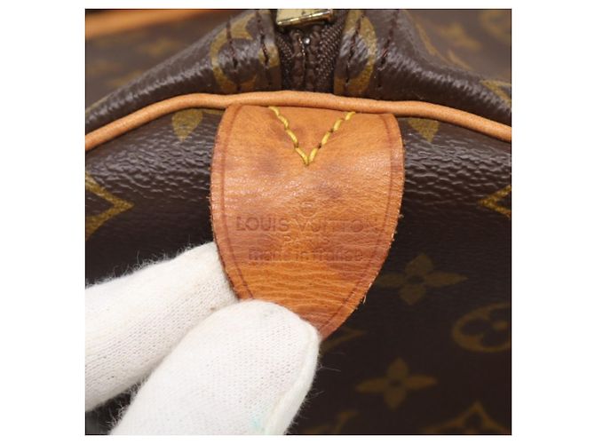 Borsa Boston Louis Vuitton Monogram Keepall 55 Marrone - vista 13
