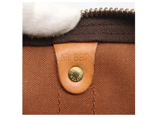 Borsa Boston Louis Vuitton Monogram Keepall 55 Marrone - vista 14