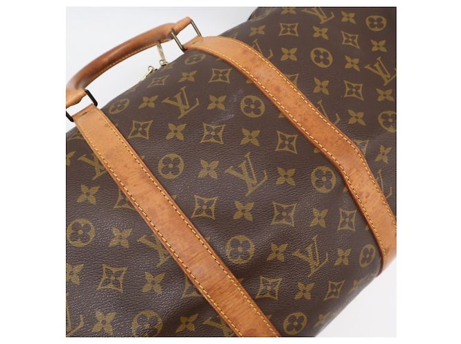 Borsa Boston Louis Vuitton Monogram Keepall 55 Marrone - vista 3