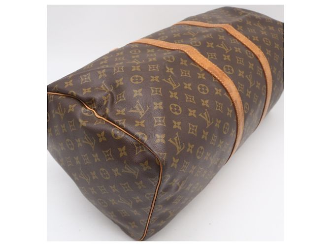 Borsa Boston Louis Vuitton Monogram Keepall 55 Marrone - vista 4