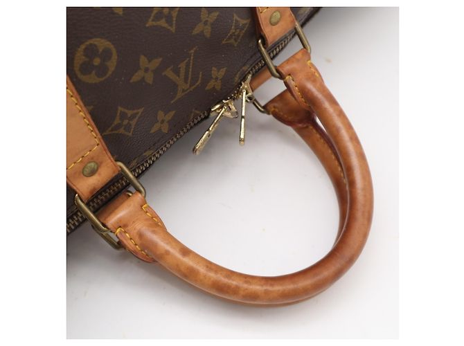 Borsa Boston Louis Vuitton Monogram Keepall 55 Marrone - vista 7