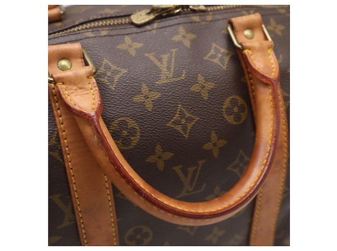 Borsa Boston Louis Vuitton Monogram Keepall 55 Marrone - vista 8