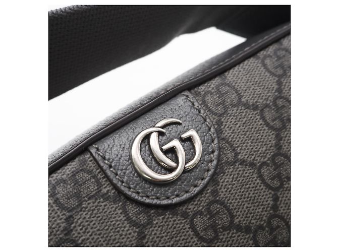 Borsa a Spalla Gucci GG Supreme Marrone - vista 12