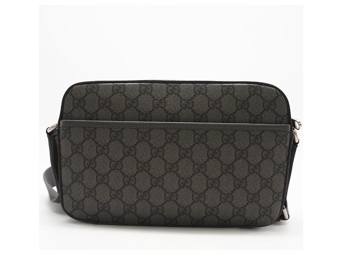 Borsa a Spalla Gucci GG Supreme Marrone - vista 2