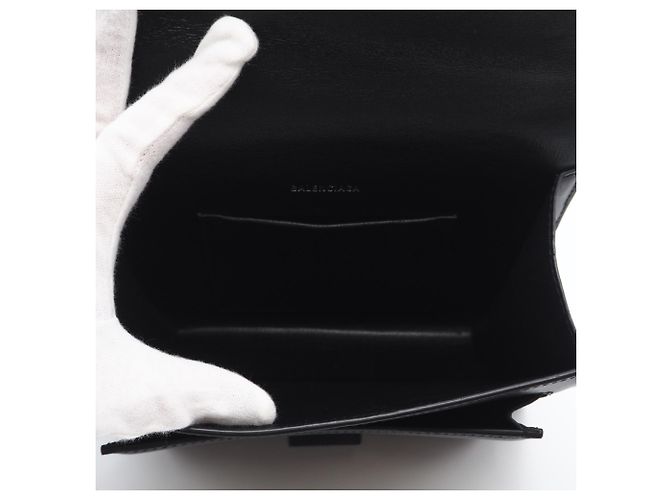 Borsa Balenciaga BB Logo Sharp XS Nero - vista 12