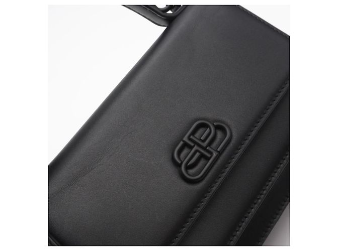 Borsa Balenciaga BB Logo Sharp XS Nero - vista 3