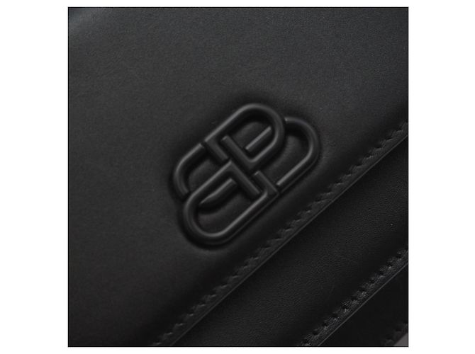 Borsa Balenciaga BB Logo Sharp XS Nero - vista 4