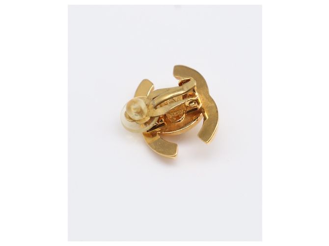 Pendientes CHANEL Coco Mark Turnlock GP - Oro para mujer Dorado - vista 9