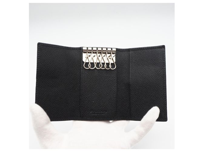 Bulgari Bvlgari Bvlgari Grain Leather Key Case Black - view 10