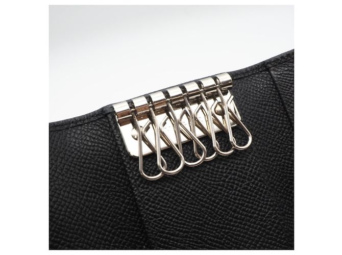 Bulgari Bvlgari Bvlgari Grain Leather Key Case Black - view 11