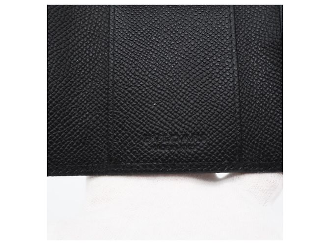 Bulgari Bvlgari Bvlgari Grain Leather Key Case Black - view 12