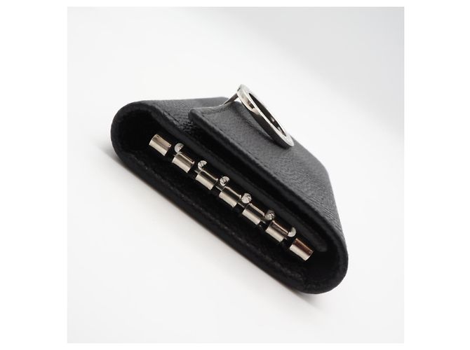 Bulgari Bvlgari Bvlgari Grain Leather Key Case Black - view 4