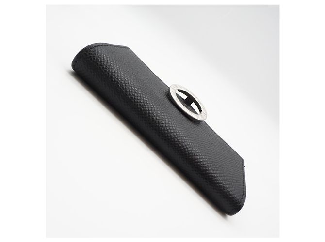Bulgari Bvlgari Bvlgari Grain Leather Key Case Black - view 7