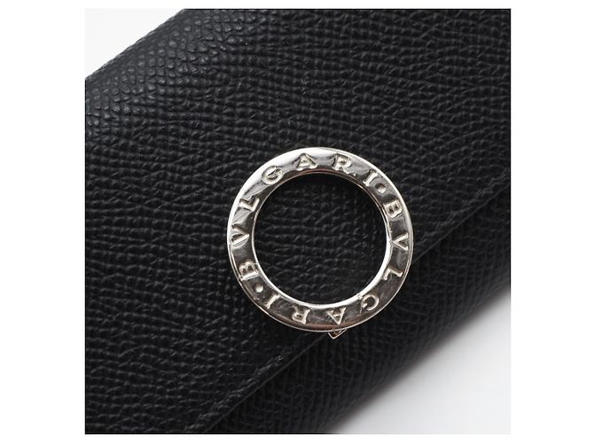 Bulgari Bvlgari Bvlgari Grain Leather Key Case Black - view 9