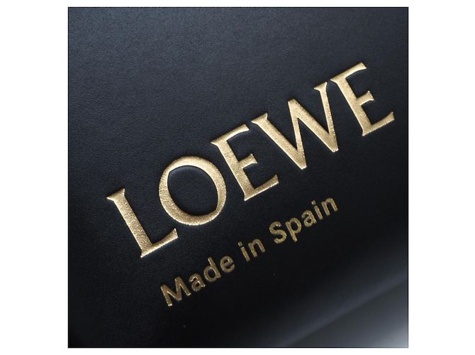 Clutch Loewe T Pouch in pelle di vitello Nero - vista 10
