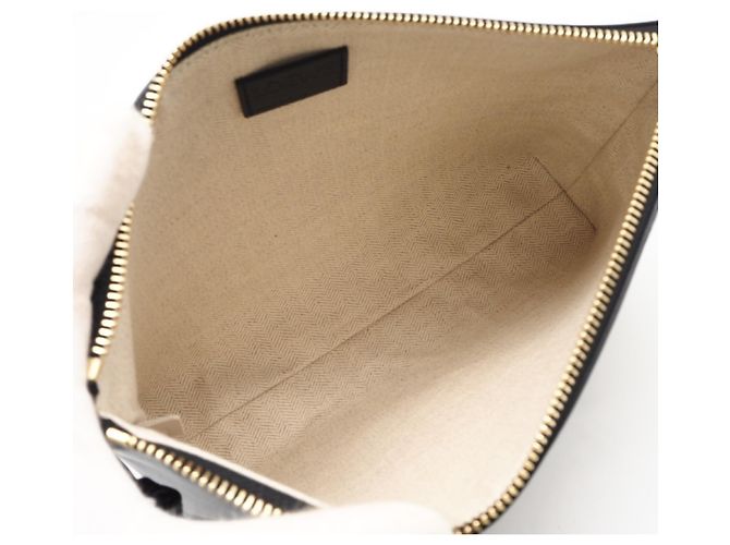 Clutch Loewe T Pouch in pelle di vitello Nero - vista 11
