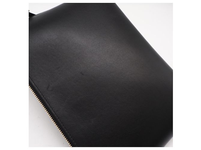 Clutch Loewe T Pouch in pelle di vitello Nero - vista 3