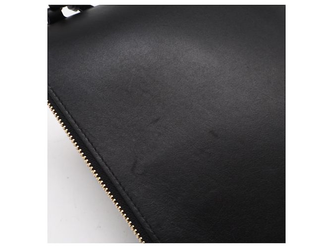 Clutch Loewe T Pouch in pelle di vitello Nero - vista 4