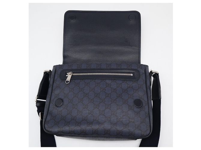Borsa a tracolla GUCCI GG Supreme Ophidia Nero - vista 14