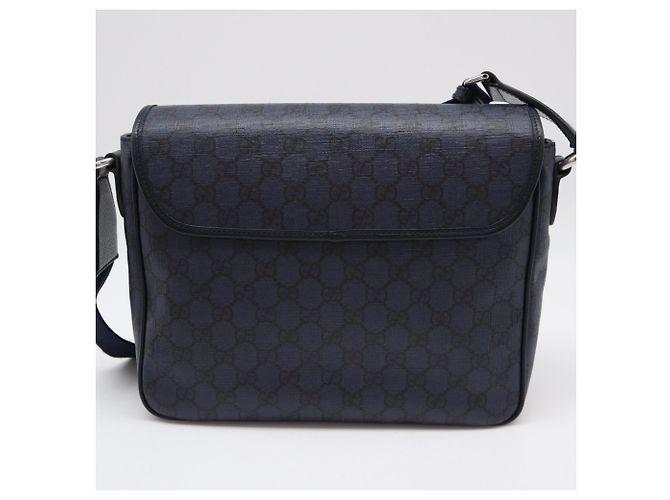 Borsa a tracolla GUCCI GG Supreme Ophidia Nero - vista 2